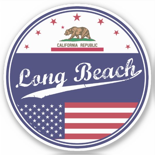 Sticker Long Beach (Devant)
