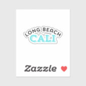 Sticker Long Beach Californie (Feuille)