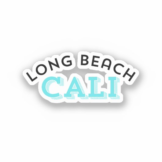 Sticker Long Beach Californie (Recto)