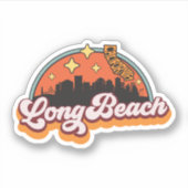 Sticker Long Beach, Californie (Devant)