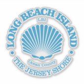 Sticker Long Beach Island (coquillage) (Devant)