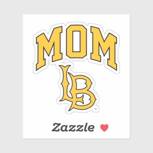 Sticker Long Beach State Mom (Feuille)