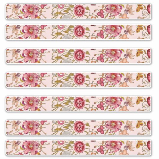 Sticker Long floral rectangulaire  (Devant)