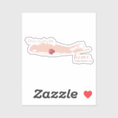 Sticker Long Island Custom Cut (Feuille)