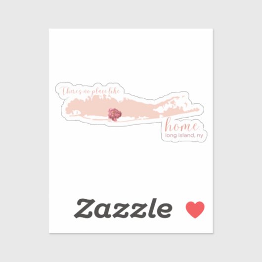 Sticker Long Island Custom Cut (Feuille)