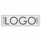 Sticker Long White Business Logo Entreprise Moderne Minima (Devant)