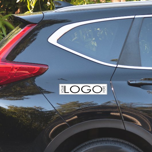 Sticker Long White Business Logo Entreprise Moderne Minima (Coté voiture)