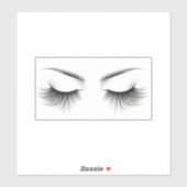 Sticker Longs Cils Extensions de Cils Beauté (Feuille)