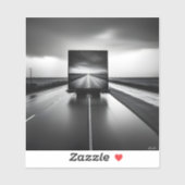 Sticker Longue voie Maison Vinyl amovible (Feuille)