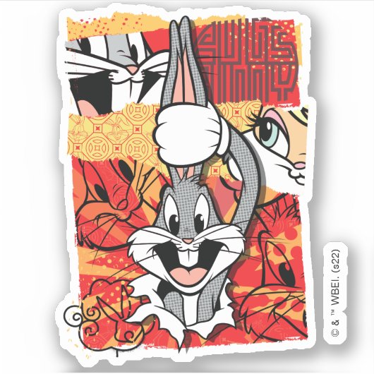 Sticker LOONEY TUNES™ | BUGS BUNNY™ Pop-up Graphic (Devant)