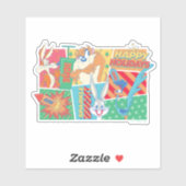 Sticker LOONEY TUNES™ | Joyeux Motif de vacances (Feuille)