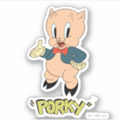 Sticker LOONEY TUNES™ Rires rétro | Cochon de porc (Devant)