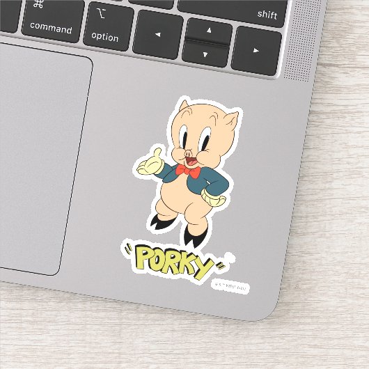 Sticker LOONEY TUNES™ Rires rétro | Cochon de porc (Détail)