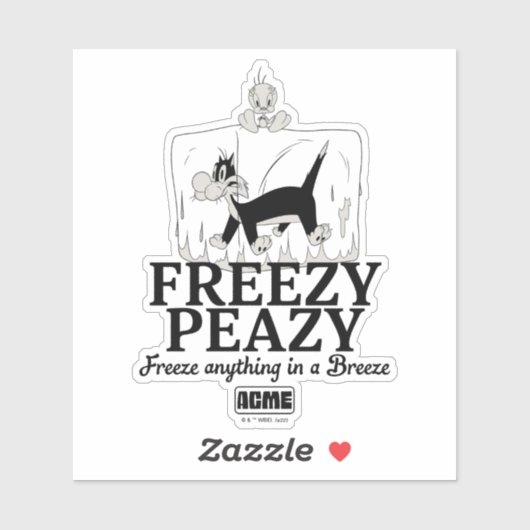 Sticker LOONEY TUNES™ | SYLVESTER™ & TWEETY™ Freezy Peazy (Feuille)