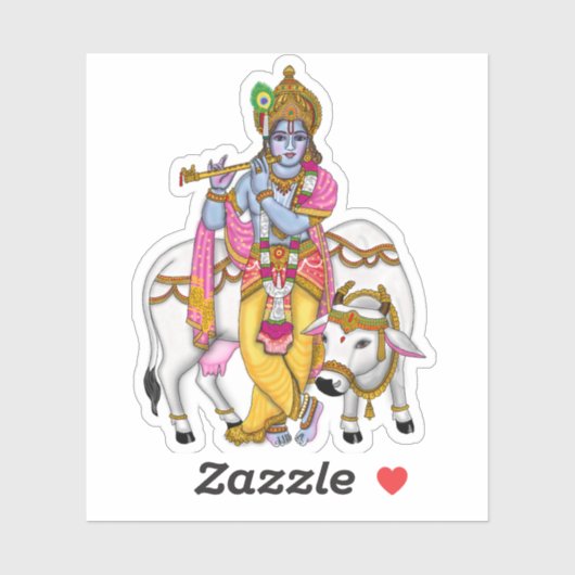 Sticker Lord Krishna (Feuille)