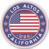 Sticker Los Altos Californie, Los Altos (Devant)