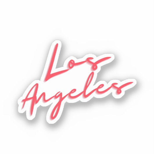 Sticker Los Angeles (Recto)