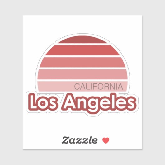 Sticker Los Angeles California (Feuille)
