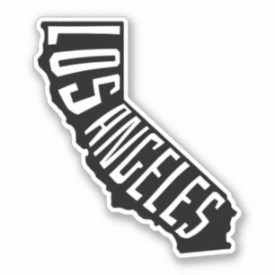 Sticker Los Angeles California Outline - America Travel