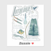 Sticker LOTHLORIEN™ Collage graphique aquarelle (Feuille)
