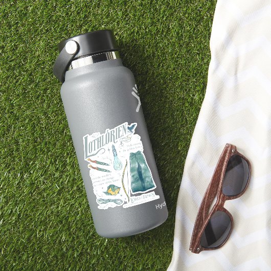 Sticker LOTHLORIEN™ Collage graphique aquarelle (HydroFlask Insitu)