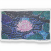 Sticker Lotus dans l'eau sombre (Devant)