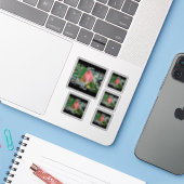 Sticker Lotus Floral Géométrique (Ordinateur portable avec iPhone)