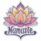 Sticker Lotus Flower "Namaste" (Devant)