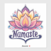 Sticker Lotus Flower "Namaste" (Feuille)