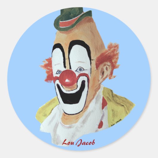 Sticker Lou Jacob Clown (Devant)