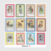 Sticker Louis Wain Alphabet Cats (A-M) (Feuille)