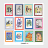 Sticker Louis Wain Alphabet Cats (V-Z) (Feuille)