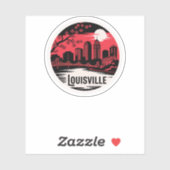 Sticker Louisville City Kentucky USA (Feuille)