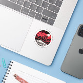 Sticker Louisville City Kentucky USA (Ordinateur portable avec iPhone)