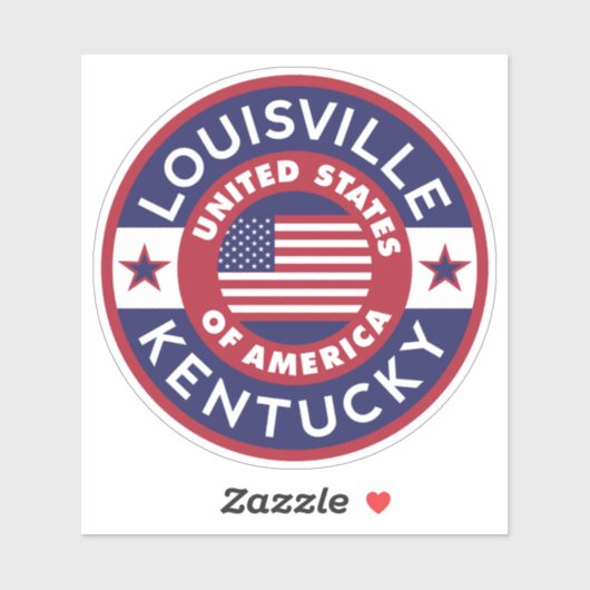 Sticker LOUISVILLE, Kentucky (Feuille)
