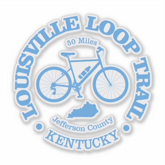 Sticker Louisville Loop (vélo) (Devant)