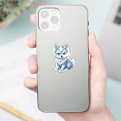 Sticker Loup de caricature (Téléphone)