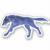 Sticker Loup de nuit (Devant)