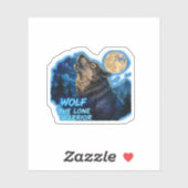 Sticker Loup Le Guerrier Solitaire (Feuille)