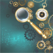 Sticker Loupe en style Steampunk (Devant)