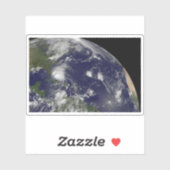 Sticker L'Ouragan Irene Traverse Les Bahamas. (Feuille)