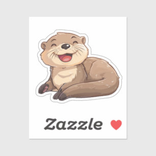 Sticker Loutre de dessin