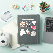 Sticker Loutre heureuse chat t'aime tellement (Couverture iPad)