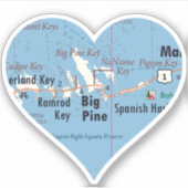 Sticker Love Big Pine Key (Devant)