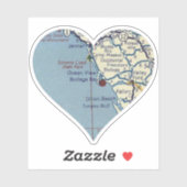 Sticker Love Bodega Bay CA (Feuille)