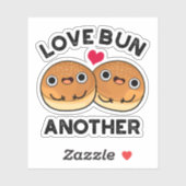 Sticker Love Bun autre jeu de nourriture amusant (Feuille)