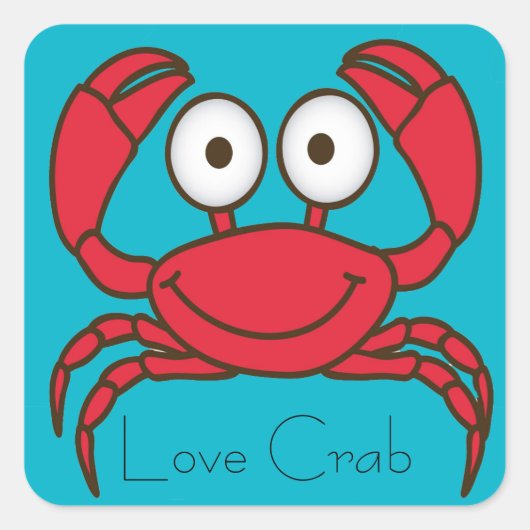 Sticker Love Crab (Devant)