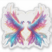 Sticker Love Dove Birds (Devant)
