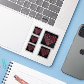 Sticker Love Girls Gymnastique - Silhouette Heart (Ordinateur portable avec iPhone)