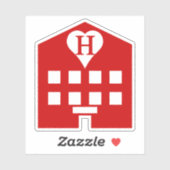 Sticker Love Hotel Japanese Emoji (Feuille)